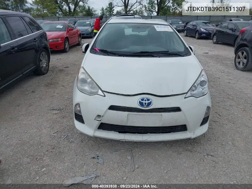 JTDKDTB39C1511307 2012 Toyota Prius C