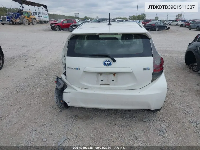 JTDKDTB39C1511307 2012 Toyota Prius C