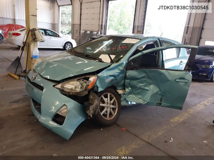 JTDKDTB38C1030545 2012 Toyota Prius C Four