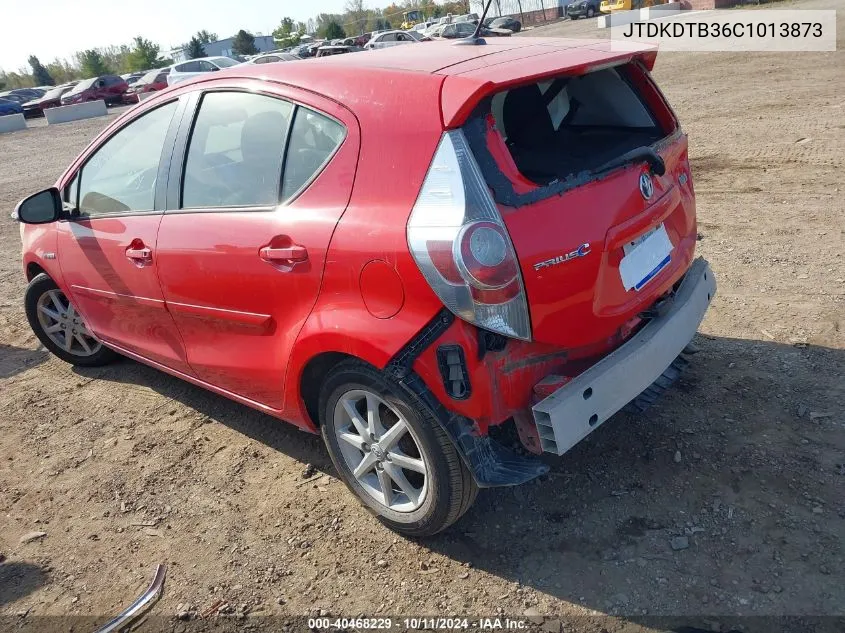 JTDKDTB36C1013873 2012 Toyota Prius C Three