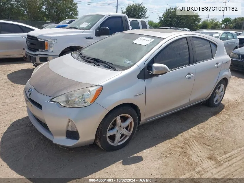 JTDKDTB37C1001182 2012 Toyota Prius C Three