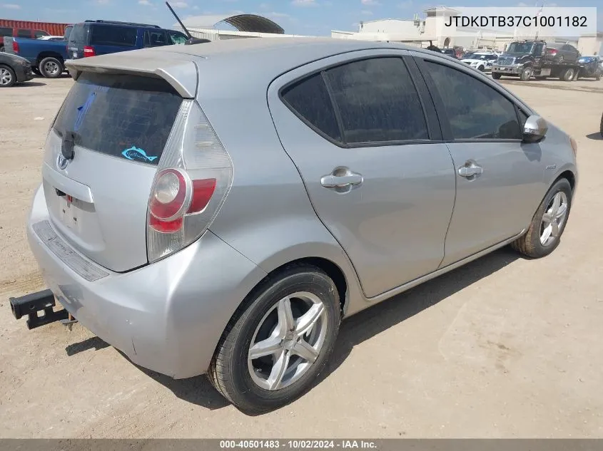 JTDKDTB37C1001182 2012 Toyota Prius C Three