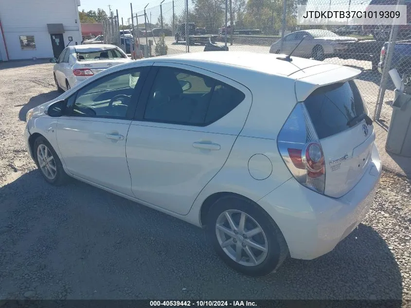 JTDKDTB37C1019309 2012 Toyota Prius C Three