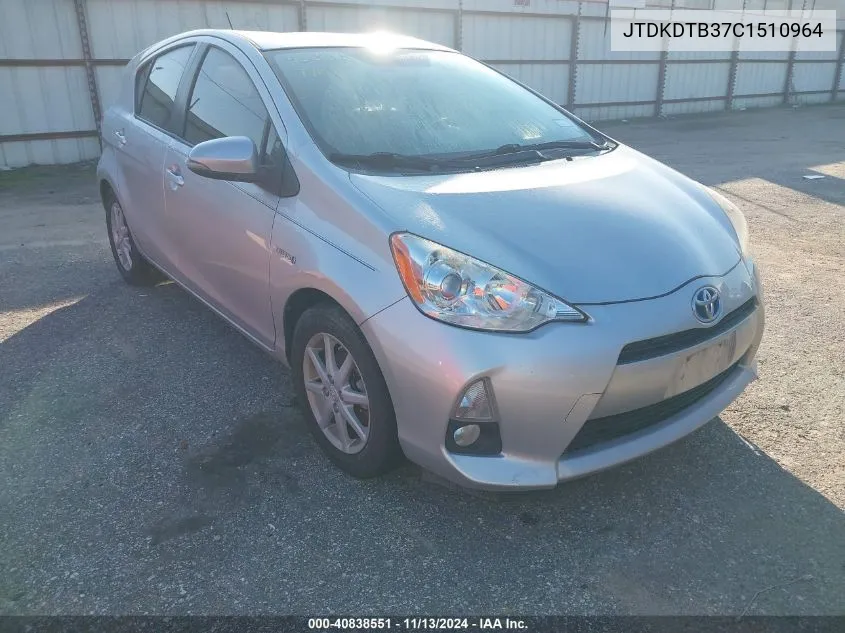 JTDKDTB37C1510964 2012 Toyota Prius C Four