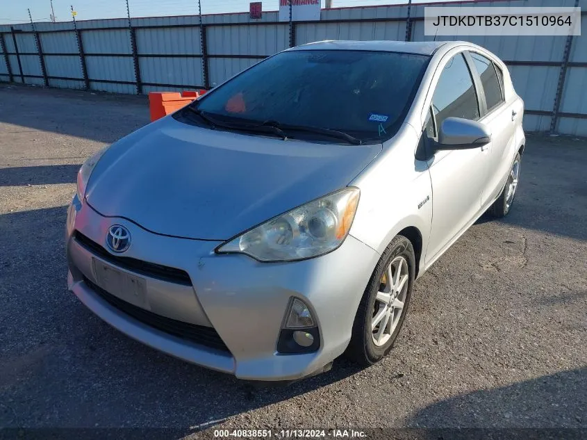 JTDKDTB37C1510964 2012 Toyota Prius C Four