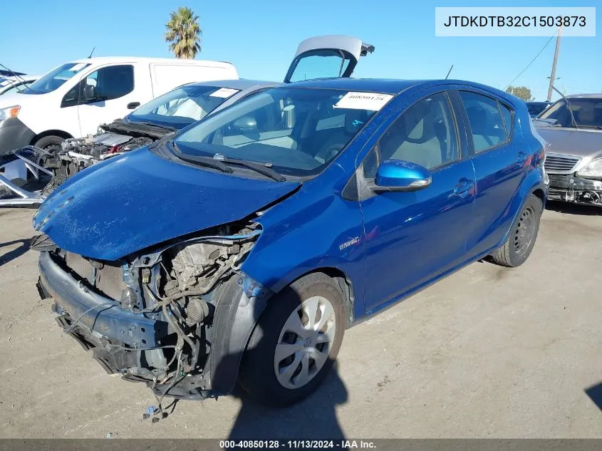 JTDKDTB32C1503873 2012 Toyota Prius C One