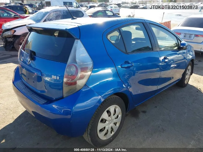 JTDKDTB32C1503873 2012 Toyota Prius C One