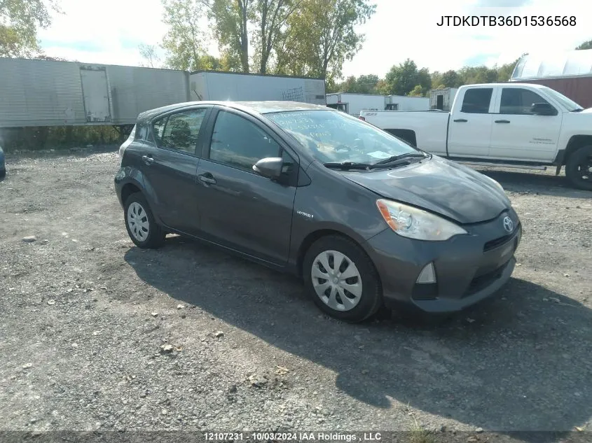 JTDKDTB36D1536568 2013 Toyota Prius C