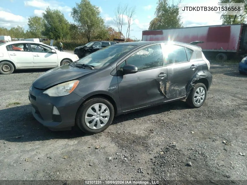 JTDKDTB36D1536568 2013 Toyota Prius C