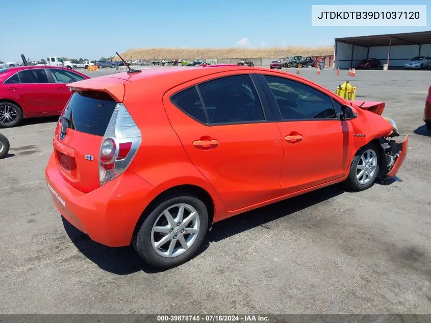 JTDKDTB39D1037120 2013 Toyota Prius C Three