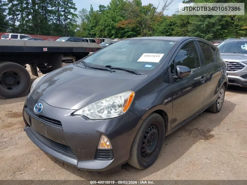 JTDKDTB34D1057386 2013 Toyota Prius C Two