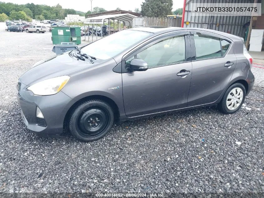 JTDKDTB33D1057475 2013 Toyota Prius C One