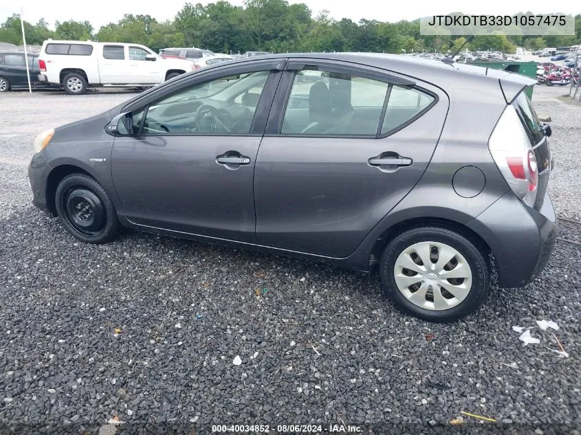 JTDKDTB33D1057475 2013 Toyota Prius C One