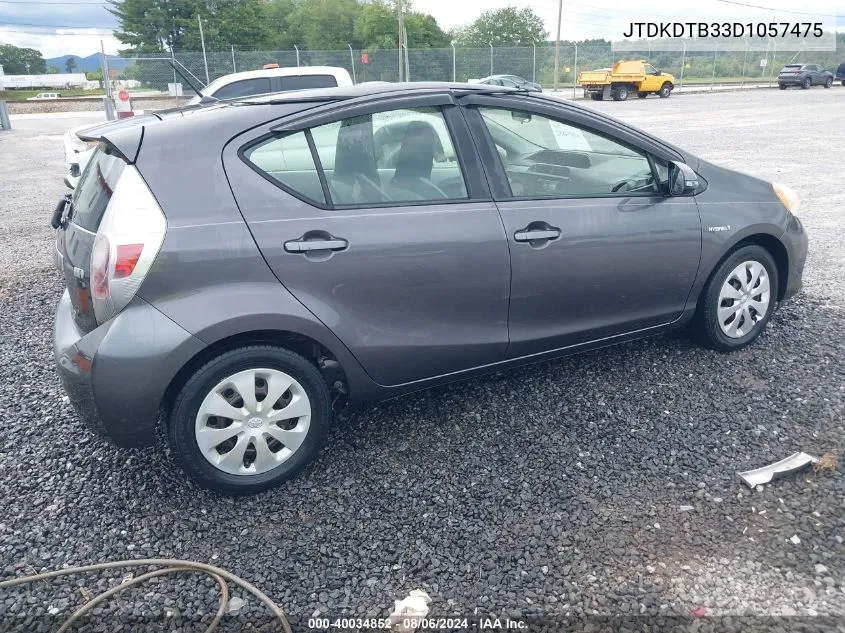 JTDKDTB33D1057475 2013 Toyota Prius C One