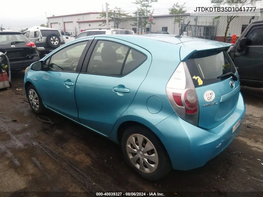 JTDKDTB35D1041777 2013 Toyota Prius C Two