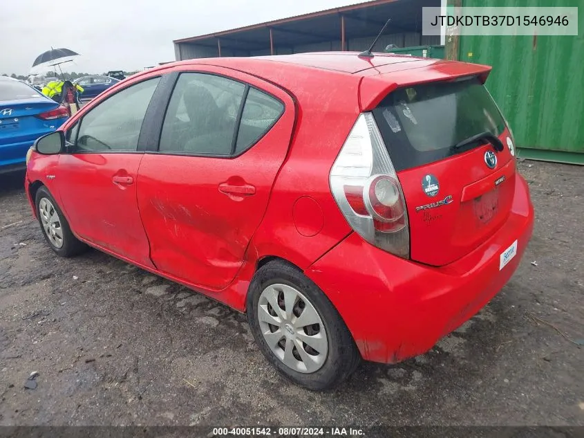 JTDKDTB37D1546946 2013 Toyota Prius C One