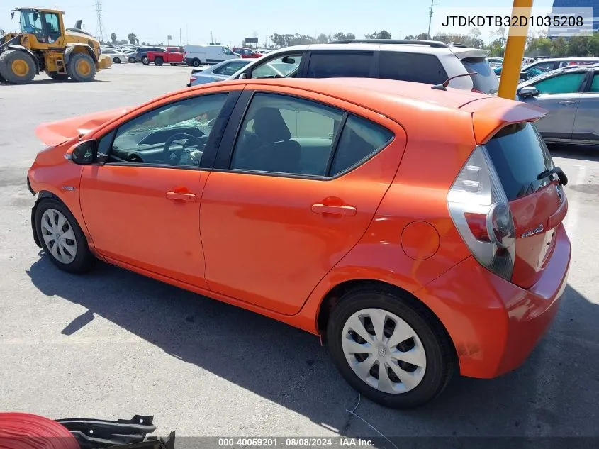 JTDKDTB32D1035208 2013 Toyota Prius C Two