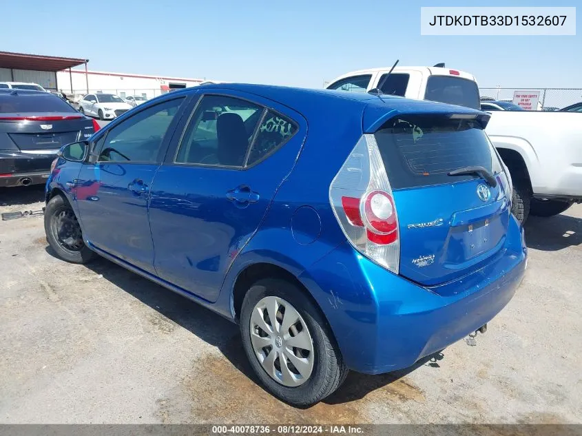 JTDKDTB33D1532607 2013 Toyota Prius C One