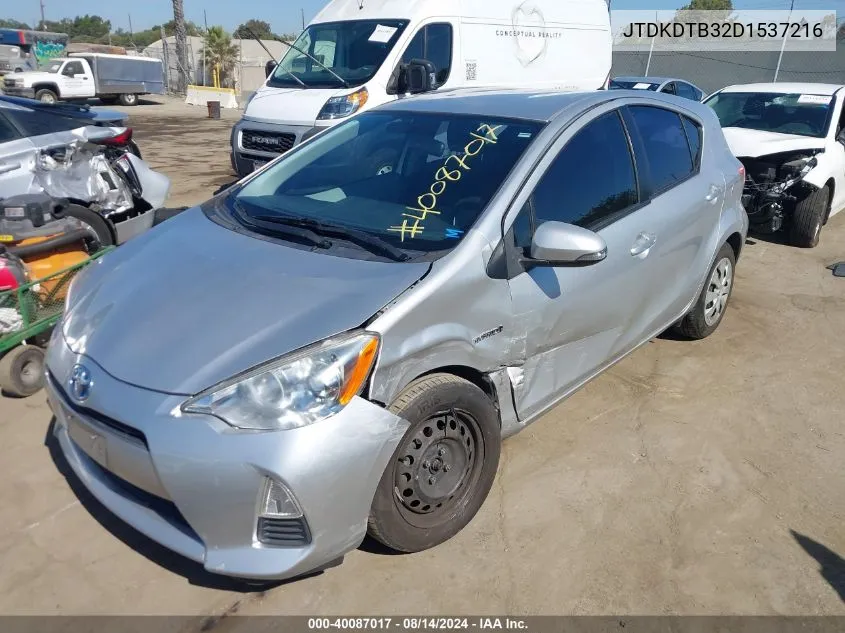 JTDKDTB32D1537216 2013 Toyota Prius C Two