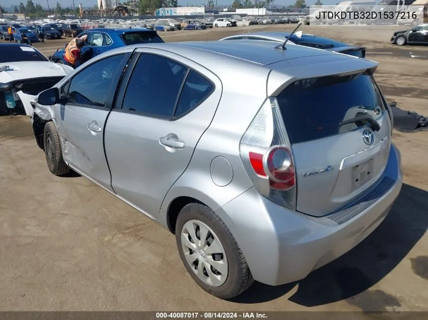 JTDKDTB32D1537216 2013 Toyota Prius C Two