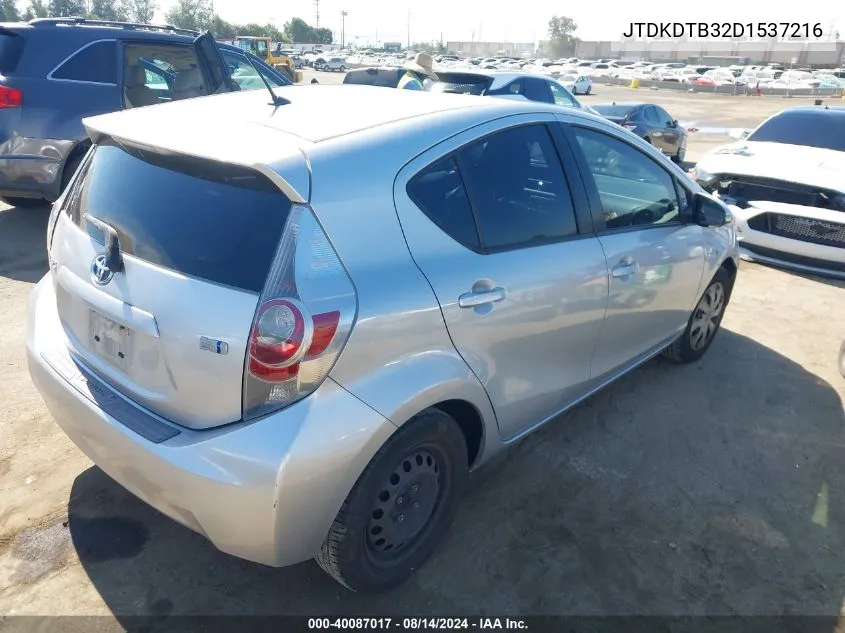 JTDKDTB32D1537216 2013 Toyota Prius C Two