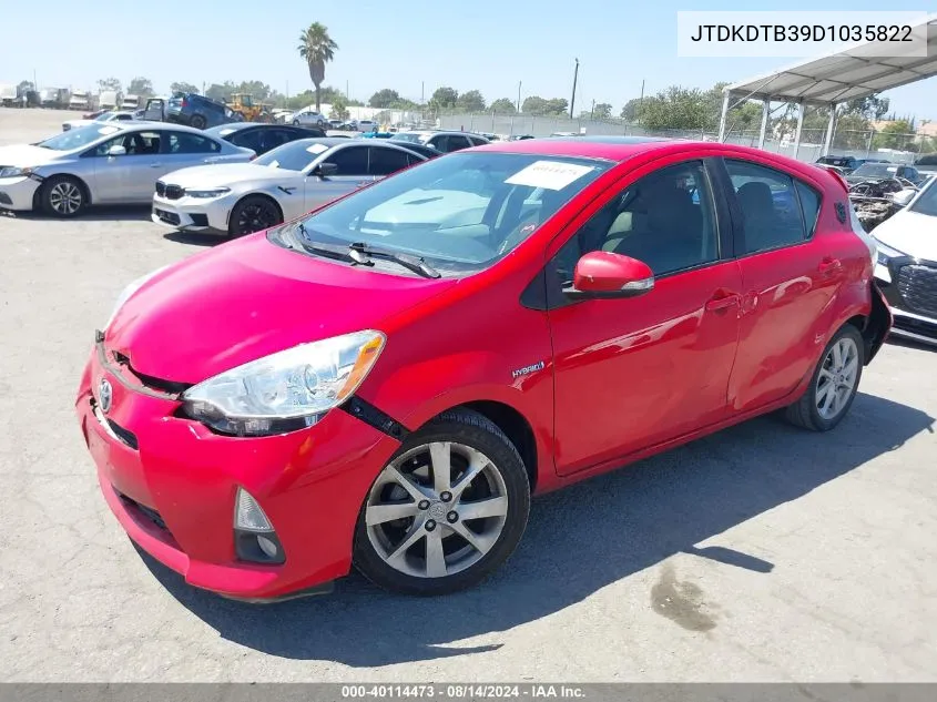 JTDKDTB39D1035822 2013 Toyota Prius C Four