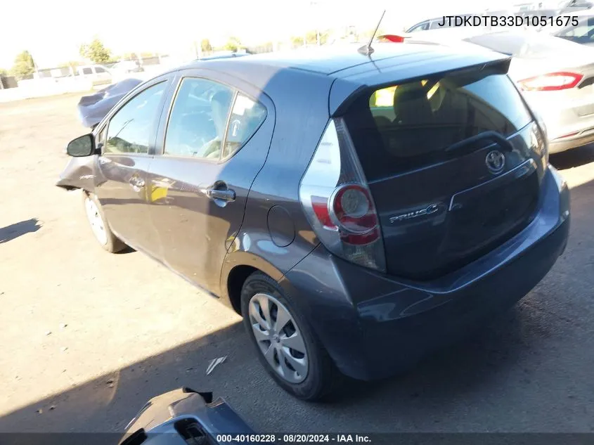 JTDKDTB33D1051675 2013 Toyota Prius C One