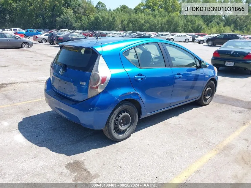 JTDKDTB39D1031866 2013 Toyota Prius C Two