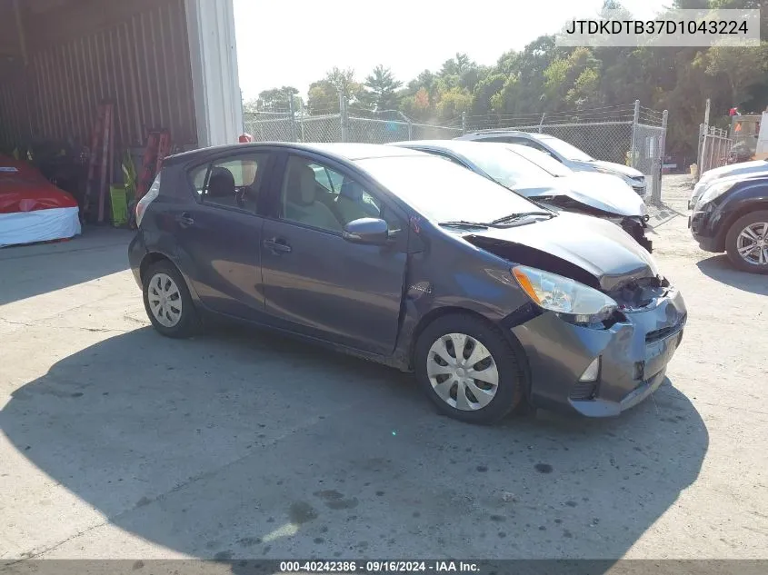 JTDKDTB37D1043224 2013 Toyota Prius C One