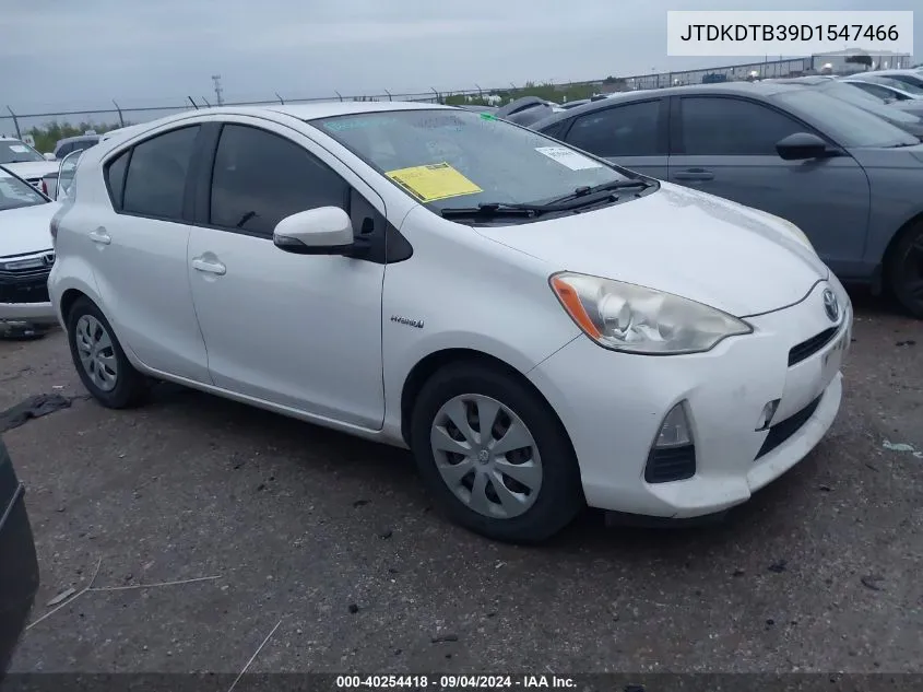 2013 Toyota Prius C VIN: JTDKDTB39D1547466 Lot: 40254418