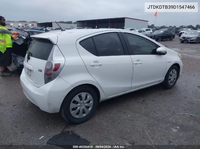 2013 Toyota Prius C VIN: JTDKDTB39D1547466 Lot: 40254418