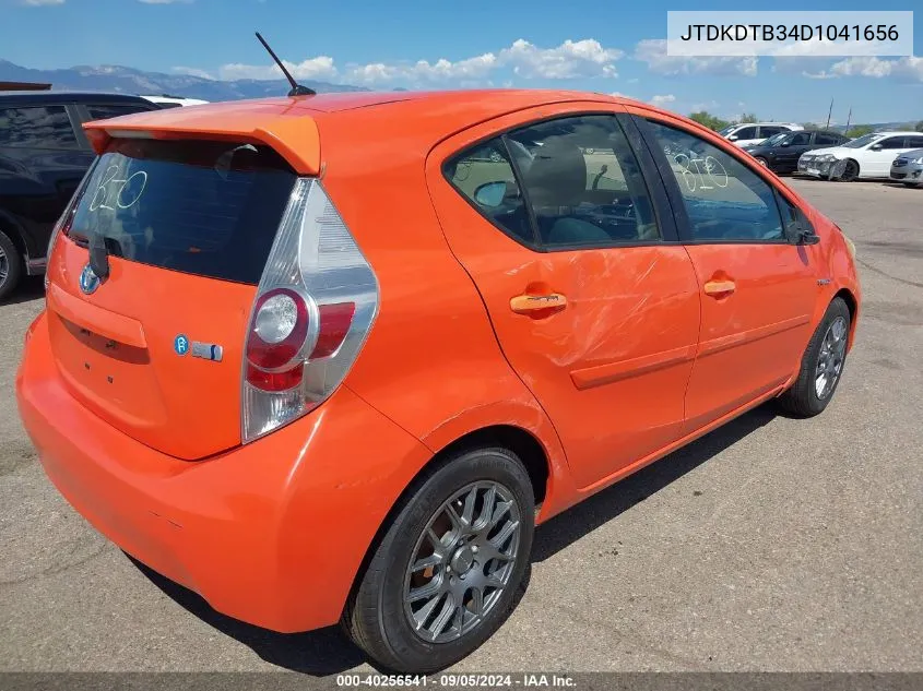 2013 Toyota Prius C Two VIN: JTDKDTB34D1041656 Lot: 40256541