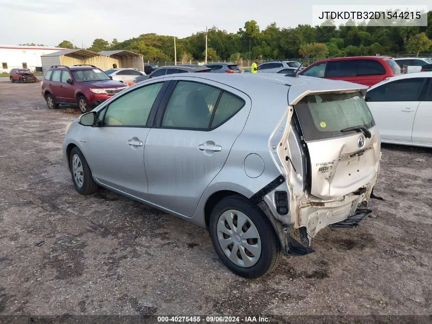 2013 Toyota Prius C VIN: JTDKDTB32D1544215 Lot: 40275455