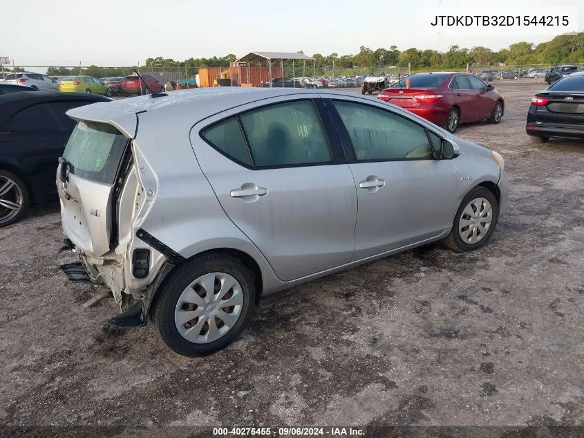 2013 Toyota Prius C VIN: JTDKDTB32D1544215 Lot: 40275455