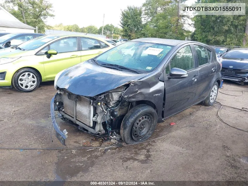 JTDKDTB3XD1555091 2013 Toyota Prius C Two