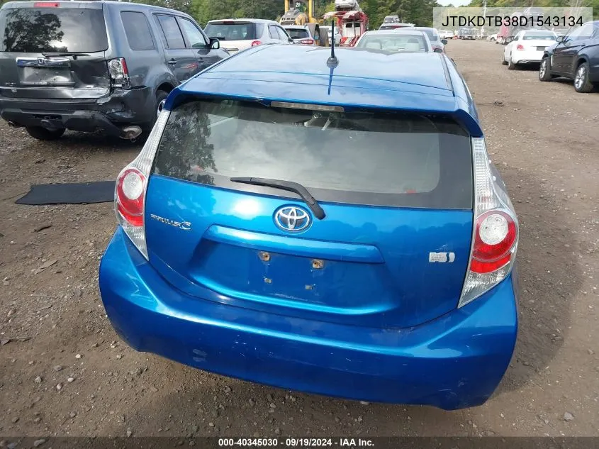 2013 Toyota Prius C Two VIN: JTDKDTB38D1543134 Lot: 40345030