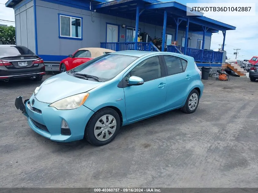 JTDKDTB36D1042887 2013 Toyota Prius C Four/One/Three/Two