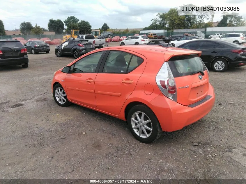 JTDKDTB34D1033086 2013 Toyota Prius C Three