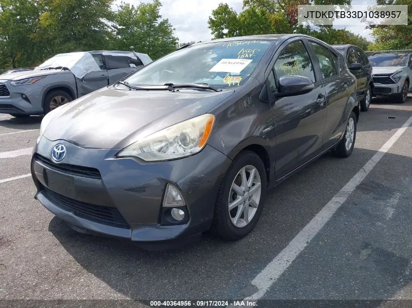 JTDKDTB33D1038957 2013 Toyota Prius C Four