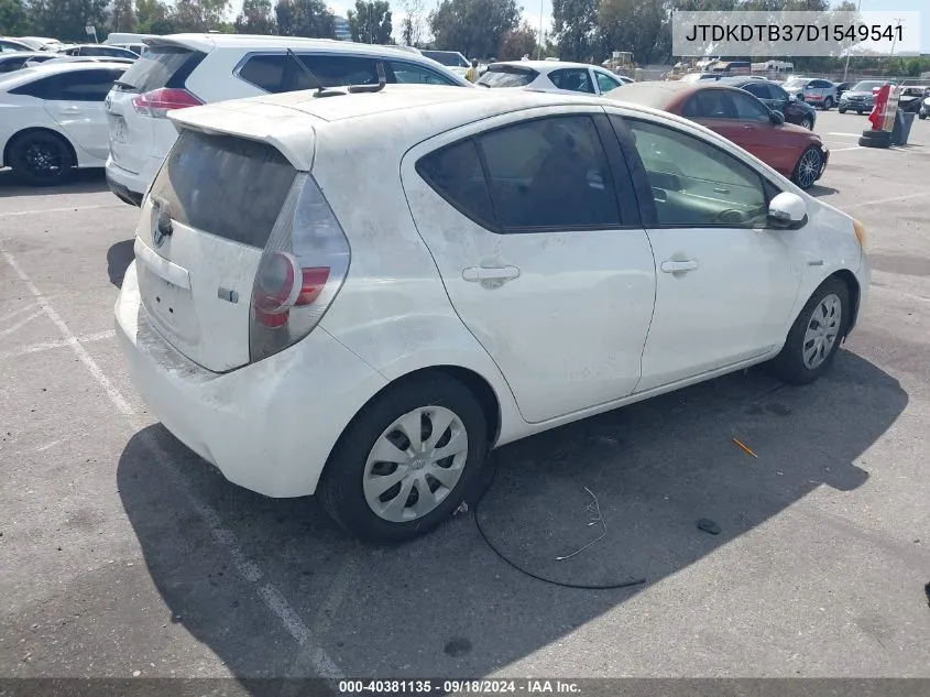 JTDKDTB37D1549541 2013 Toyota Prius C Three