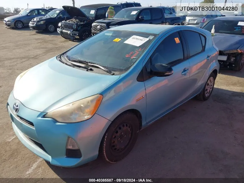 2013 Toyota Prius C One VIN: JTDKDTB30D1044280 Lot: 40385587