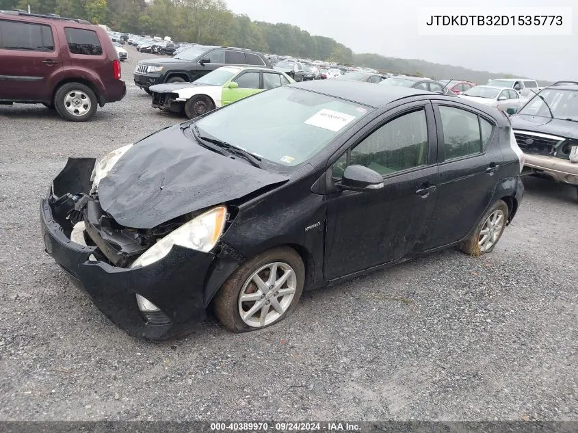 2013 Toyota Prius C VIN: JTDKDTB32D1535773 Lot: 40389970