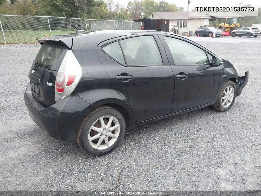 2013 Toyota Prius C VIN: JTDKDTB32D1535773 Lot: 40389970