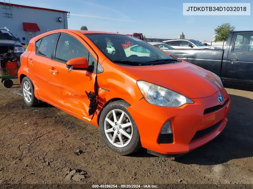 JTDKDTB34D1032018 2013 Toyota Prius C Three