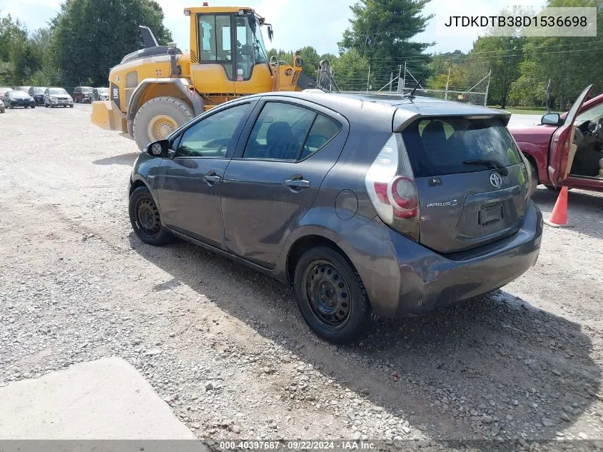 JTDKDTB38D1536698 2013 Toyota Prius C Two