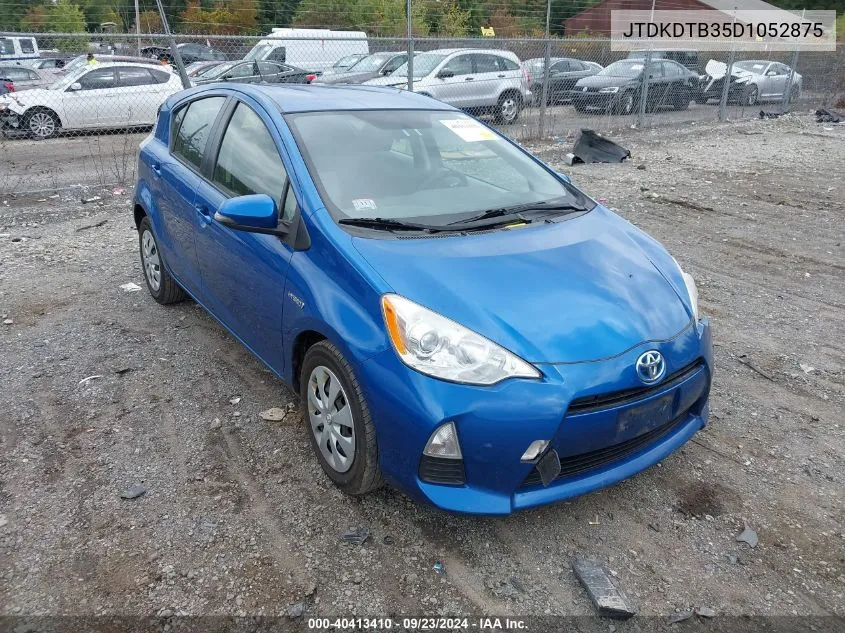 2013 Toyota Prius C Two VIN: JTDKDTB35D1052875 Lot: 40413410