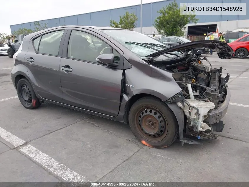 2013 Toyota Prius C Three VIN: JTDKDTB34D1548928 Lot: 40414595