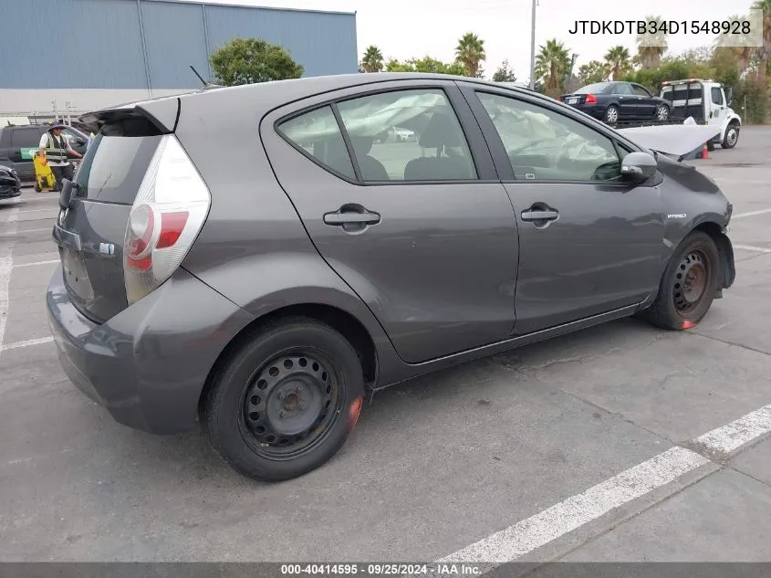 2013 Toyota Prius C Three VIN: JTDKDTB34D1548928 Lot: 40414595