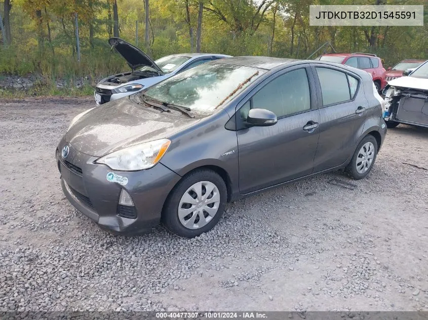 2013 Toyota Prius C Two VIN: JTDKDTB32D1545591 Lot: 40477307