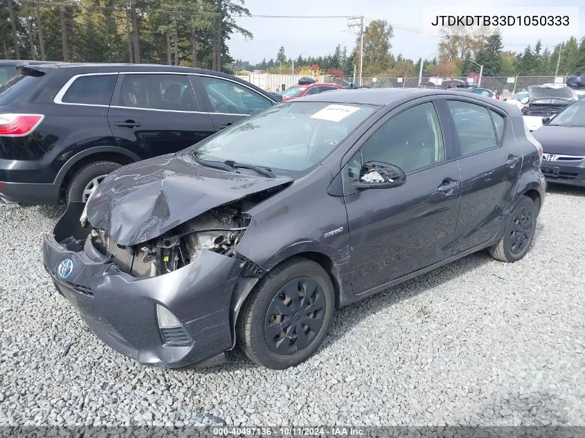 2013 Toyota Prius C Three VIN: JTDKDTB33D1050333 Lot: 40497136